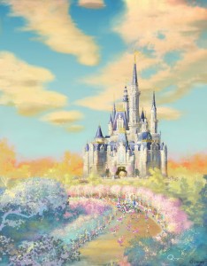 Artist rendering of Shanghai Disney castle
